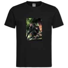 TThe Last Of Us Theme -shirt with Print The Last Of Us Theme - 2XL black