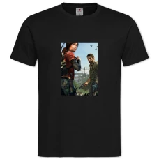TThe Last Of Us Main Heroes Print -shirt with Print The Last Of Us Main Heroes Print - 2XL black