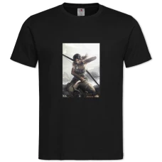 TTomb Raider Lara Croft Hero Girl -shirt with Print Tomb Raider Lara Croft Hero Girl - 2XL black