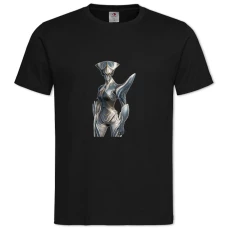 TWarframe Hero Print Theme -shirt with Print Warframe Hero Print Theme - 2XL black