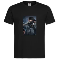 TWatch Dogs Hero Print -shirt with Print Watch Dogs Hero Print - 2XL black