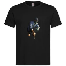 TWatch Dogs Theme Main Hero Print -shirt with Print Watch Dogs Theme Main Hero Print - 2XL black
