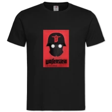 TWolfenstein Theme -shirt with Print Wolfenstein Theme - 2XL black