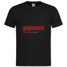 TWolfenstein Logo Print -shirt with Print Wolfenstein Logo Print - 2XL black