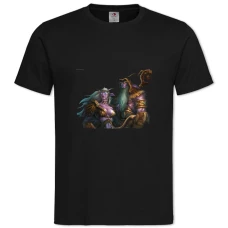TWorld Of Warcraft Heroes -shirt with Print World Of Warcraft Heroes - 2XL black
