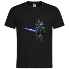 TWorld Of Warcraft Lich King Hero -shirt with Print World Of Warcraft Lich King Hero - 2XL black