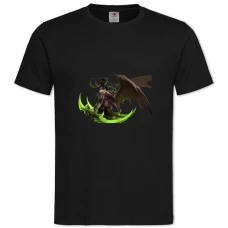 TWorld Of Warcraft Illidan Stormrage Hero -shirt with Print World Of Warcraft Illidan Stormrage Hero - 2XL black