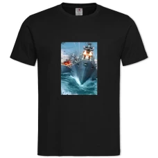 TWorld Of Warships Print -shirt with Print World Of Warships Print - 2XL black