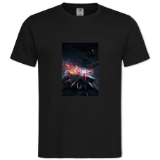 Футболка с принтом Ведьмак Знак - 2XL черная