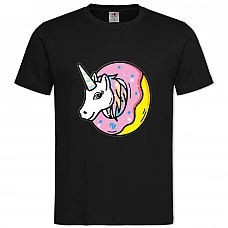 TUnicorn In Donut -shirt with Print Unicorn In Donut - 2XL black