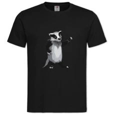 TFunny Raccoon With Seed -shirt with Print Funny Raccoon With Seed - 2XL black