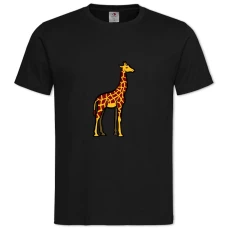 TPainted Giraffe -shirt with Print Painted Giraffe - 2XL black