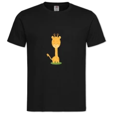 TCute Small Giraffe -shirt with Print Cute Small Giraffe - 2XL black