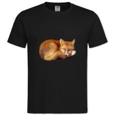 TFox Lies -shirt with Print Fox Lies - 2XL black