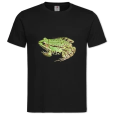 TGreen Frog -shirt with Print Green Frog - 2XL black