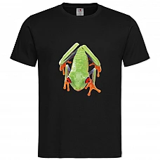 TFrog With Orange Legs -shirt with Print Frog With Orange Legs - 2XL black