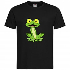 TFrog With Yellow Eyes -shirt with Print Frog With Yellow Eyes - 2XL black