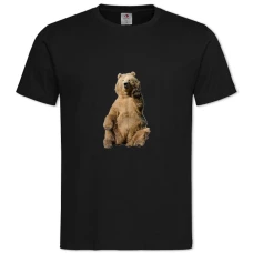 TCute White Bear -shirt with Print Cute White Bear - 2XL black