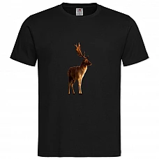 TDear With Big Horns -shirt with Print Dear With Big Horns - 2XL black