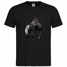 Футболка з принтом Горила - 2XL чорна