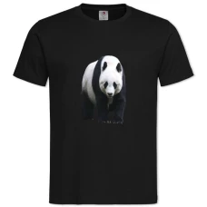 Футболка з принтом Панда Стенди - 2XL чорна