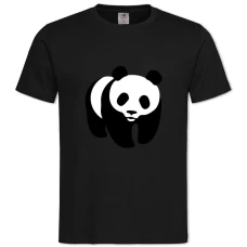TFamous Panda -shirt with Print Famous Panda - 2XL black