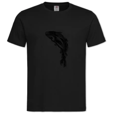 TFish With Pretty Tale -shirt with Print Fish With Pretty Tale - 2XL black