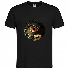 TRed Eye Of Dinosaur -shirt with Print Red Eye Of Dinosaur - 2XL black