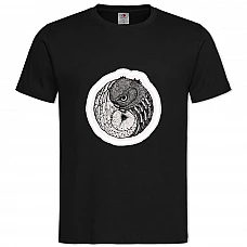 TTwo Owls -shirt with Print Two Owls - 2XL black