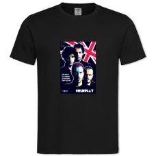 TColdplay -shirt with Print Coldplay - 2XL black