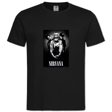 Футболка с принтом Нирвана 2 - 2XL черная